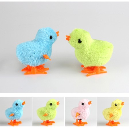 (8-pcs) Jumping Wind-up Chick Toys Chicken Hopping Windup Toy For Kids