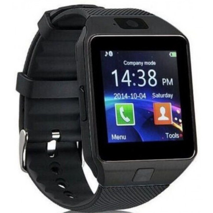 Black DZ09 SIM Supported Smart Watch
